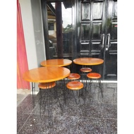 Bar table cafe table coffee shop table 100 cm high (UK board diameter 75 cm)