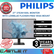 Philips 27E2N1500L 27" IPS 2K QHD 75Hz 1ms Monitor HDMI DP VESA