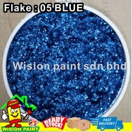 epoxy flake coating ( 05 BLUE ) for powder anti-slip toilet floor
