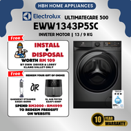 (Free Install) Mesin basuh Electrolux EWF1343P5WC 13kg| EWW-1343P5SC 13/9kg | UltimateCare 500 front