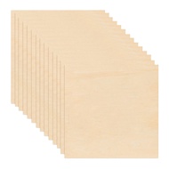 (MYTO) 50Packs 4 X 4 Inch Unfinished Balsawood Sheets Plywood Sheets 1/16 Inch Thin Wood Sheets Craf