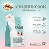 Thức ăn hạt cho mèo PetQ Hạt Churro C90 90% từ thịt & dầu động vật Dinh dưỡng Ngon miệng Dễ tiêu hóa