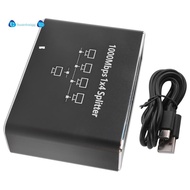 Gigabit Network Splitter 1-To-4 Network Cable Splitter RJ45 Network Port Ethernet Splitter Suitable 