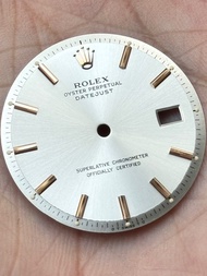 🌹🔘Rolex DateJust罕有原裝銀Sigma面🔘🌹🔴🔴玫瑰金皇冠🔴🔴玫瑰金字釘👍🏻👍🏻狀態靚仔 👍🏻👍🏻適合1600 1601 1603 18K玫瑰金及玫瑰金鋼等型號👍🏻👍🏻