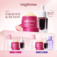 Glad2glow 2IN1 Aha Bha Pha Intensive Peeling Solution Serum Essence Retinol Glowing Skin Brightening