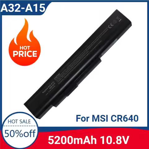 New A32-A15 A42-A15 A41-A15 10.8V 5200mAh Laptop Battery For MSI CR640 CX640 A6400 CR640MX For Medio
