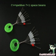NARCISSUS 800pcs 100 Groups Fishing Bobber Stopper, Float transparent Rubber Bean,  Soft Line Tackle