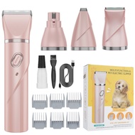 HOT SALE-4-in-1 Pet Grooming Kit – Powerful Electric Clipper for Dogs & Cats, Trimmer for Paw Fur, E