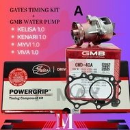 ( GATES ORIGINAL) TIMING KIT KELISA KENARI VIVA 850 1.0, MYVI 1.0  EJ-VE KANCIL 850 EZI ED-DE DOHC E