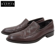 Emporio Armani Men's Leather Loafers, Braun , Size 40, XEU095