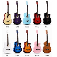 Ready Stock 38 inch Guitar Acoustic Basswood Guitar Beginner Guitar Akustik