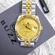 BUZZ Design Germany 36mm Classic Gold Silver Watch | Luxury Style | Waterproof | 1 Year Warranty