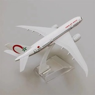 Koleksi Kapal Terbang Diecast Pesawat 16cm Air Royal Maroc Airlines Boeing B787 Plane Diecast Aircra