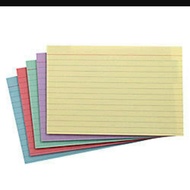 Colored index card 3x5 or 1/8