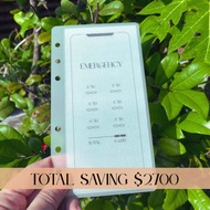 6 pcs Saving A6 Cash Envelope @ Savings $2700