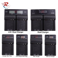 BCF10 Dual Camera Battery For Panasonic FS6 FS7 FX40 FX48 FS62 FH3