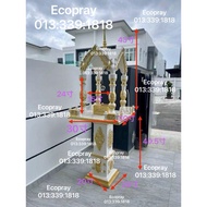 Ecopray T800(加篱笆加高版） 米白色金边 2k漆优美式四面佛屋屋（如有需要直接联系卖家013:339:1818）运费另计