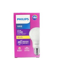 PHILIPS LED 燈膽 8W E27 3000K(2件裝)