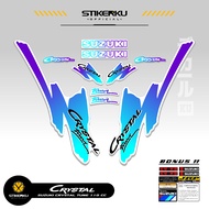 SUZUKI STRIPING CRYSTAL TUNE MOTIF X27 STICKER CRYSTAL TUNE CUSTOM STICKER ORIGINAL CRYSTAL MOTORCYC