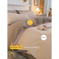 fluffy bedsheet set bedsheet Student Dormitory Single Pure Cotton Autumn Winter Duvet Cover