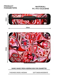 Paisley Leather Box For IQOS 3 DUO LIL Thin Cigarete Case For Short Cirarette Portable Pocket Size G