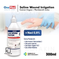 ONEMED Saline Wound Irrigation 300ml (NaCl 0.9%) / Cairan Pembersih Luka P3K