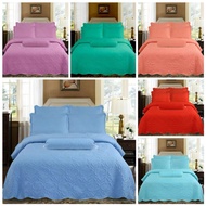 Adrian's Cadar Patchwork 6-dalam-1 Super King/Super Queen Berkualiti Tinggi /Selimut lembut