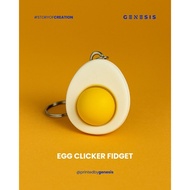 GANTUNGAN Egg Clicker Fidget Keyboard Switch Keychain/ Mechanical Keycap Egg Keychain/