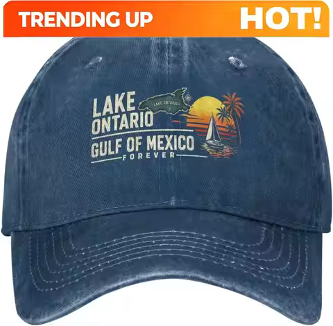 Customization Lake Ontario Gulf Of Mexico Forever Hat Anti 47 Resist Cotton Cap