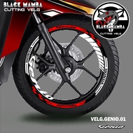 (COD) CUTTING STICKER VELG GENIO - STIKER LIS LIST VARIASI BAN/VELG HONDA GENIO 01