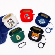 Cartoon Case For Baseus Bowie E10 /E11 Case cute dog/cat/flower Silicone Ring Anti-drop Protect Earp