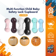 Multi-function Child Baby Safety Lock Cupboard Cabinet Door Drawer Security Lock Non Adjustable Childproof Reliable