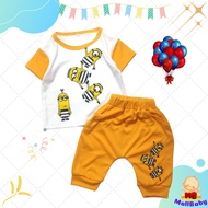 Baby Boy Clothes 6-12 Months 1 2 Years Cute Minion Baby Clothes Set