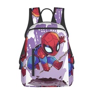 Marvel Spiderman Cute Backpack Korean Style Canvas Student School Bag Japanese Casual Travel Backpack