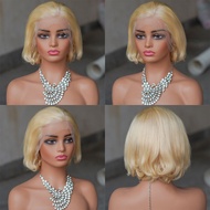 10inch 613# 100% Human Hair Wigs For Women 13*4 Front lace Full Machine Wig Fashion Type For Female