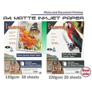 Saintink Inkjet Matte Printing Paper Photo Paper A4 120gsm 220 gsm Dual Sided