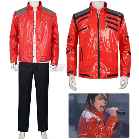Men's Cosplay Jacket For Michael Jackson Impersonator Halloween Chirstmas Party Male Coat Impersonat