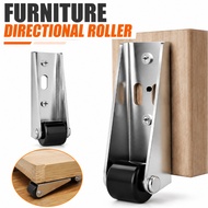 【Hot】Stainless Steel Silent Furniture Directional Roller Cupboard Bottom Moving Wheels-Door Moving A