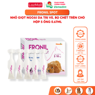 Vemedim Fronil Spot mẫu mới dùng ngoài da phòng ve rận cho chó mèo 1 hộp 5 ống.