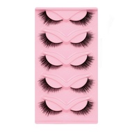 5 cặp lông mi chồn xoăn tự nhiên hình con cáo 3D Bộ Lông mi giả thủ công chuyên nghiệp dày lông mi x