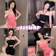 JJ shop (Selling Shirt) Knitted Halter Neck Shirt Stylish Details That Match With Anything It's Beau