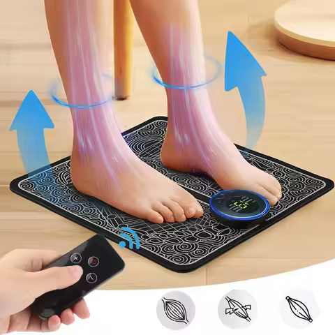 EMS Foot Massager Pad Relief Pain Relax Feet Acupoints Massage Electric Muscle Stimulation Improve B
