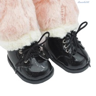 ELLSWORTH 1 pair Doll Leather Shoes, Kawaii Lace-up  Canvas Doll Shoes, Shoes for Dolls Accessories 