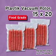 Vacuum Bag Sealer Food 15x20cm / Vacuum Sealer Plastic Food Grade Packaging 15x20 cm