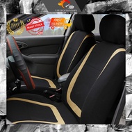 [VROOMANIA]Car Seat Cover Universal Polyester Fabric Car Seat Cushion Sarung Kusyen Kereta For Myvi 