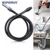 IESPOIRUV Drain Snake, Steel Drill Powered Plumbing Snake,  Flexible Spring Spiral Head Bendable Spr