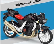 阿莎力  1:18  1/18 川崎 Z1000 重機模型 摩托車 重機 紅牌