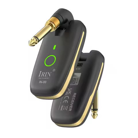 IRIN IN-80 Guitar Wireless System Transceiver Audio Amplifier Wireless Guitar Transmitter Receiver f