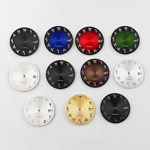 31mm NoLogo Classic Waffle Arabic Marker Dial Suitable For Seiko AP Royal Oak NH35 Automatic Movemen