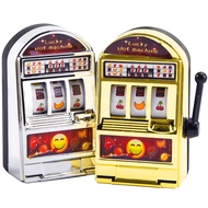 BigOtters Mini Slot Machine Toy, 2PCS Mini Lucky Slot Machine Bank for Creative Festival Birthday Ca